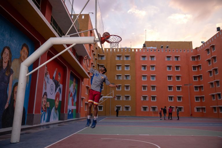 Basketball Court- Student life in GHS hostel